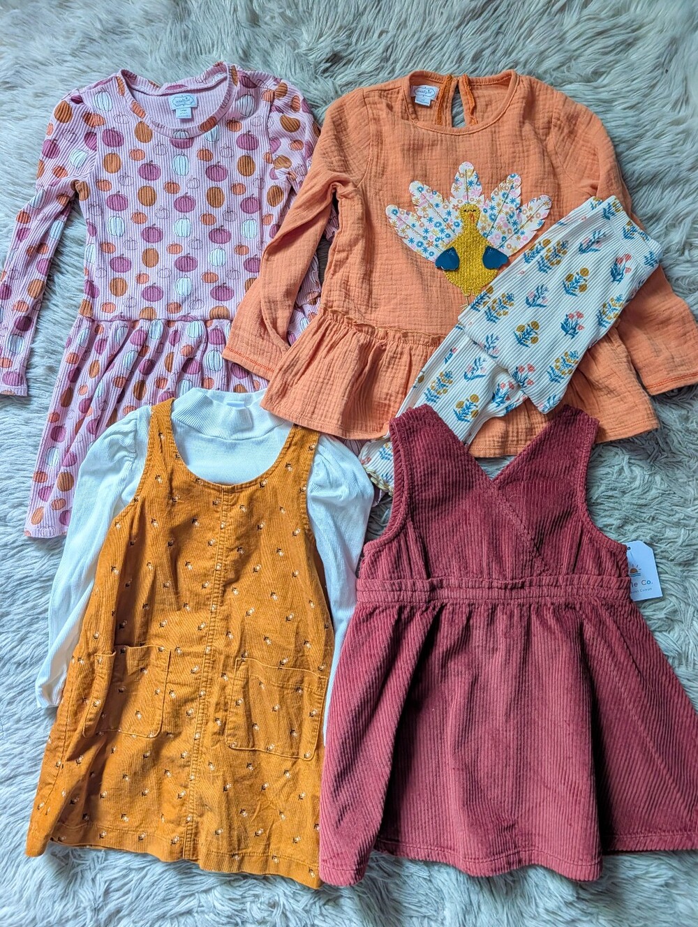BUNDLE Girls Toddler Fall Outfits Mud Pie Gap Little Co size 4T